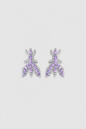 Patrizia Pepe Brass Earrings Rosa | DJKZCL-075
