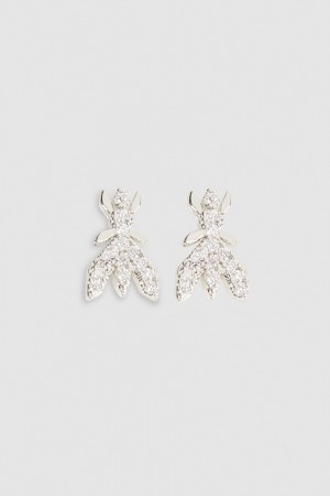 Patrizia Pepe Brass Earrings Silber | YMCKAZ-045