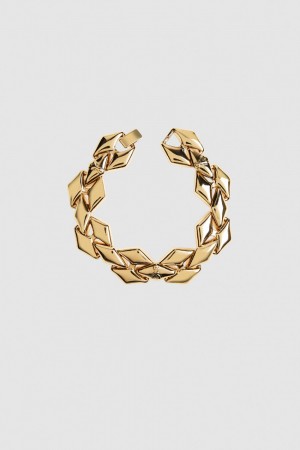 Patrizia Pepe Brass Link Bracelet Gold | NUKFZX-209