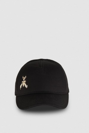 Patrizia Pepe Cotton Fly Baseball Cap Schwarz | HIUWDR-165