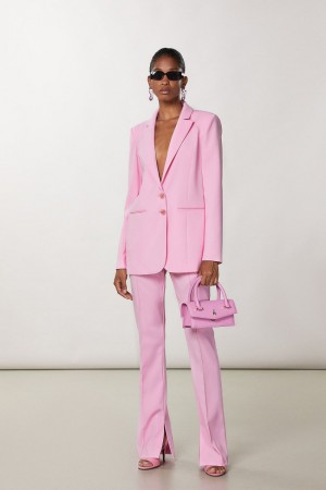 Patrizia Pepe Crepe Blazer Jacket Rosa | VYGKUE-913