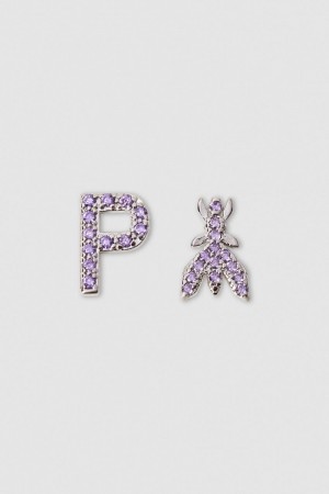 Patrizia Pepe Earrings With Rhinestones Rosa | XDYNFH-028
