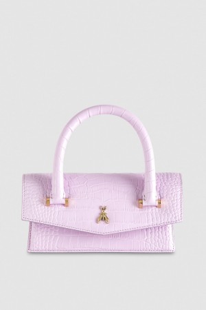 Patrizia Pepe Fly Bamby Croco Lila | QPKDNX-301