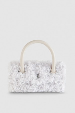 Patrizia Pepe Fly Bamby Fluffy Bag Weiß | YZNQAG-672