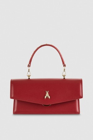 Patrizia Pepe Fly Bamby Leather Shoulder Bag Rot | VYCEJA-986
