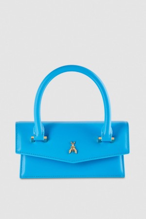 Patrizia Pepe Fly Bamby Shoulder Bag With Handles Hellblau | VHTZGL-183