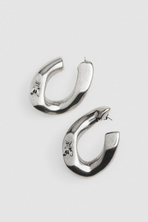 Patrizia Pepe Metal Earrings Silber | RCBWFM-693