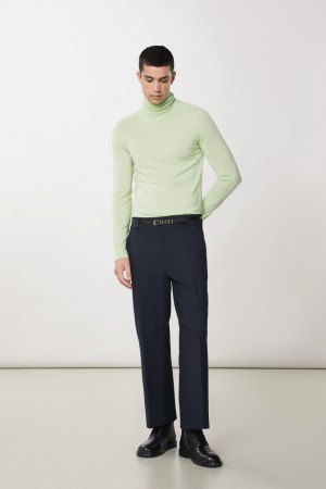 Patrizia Pepe Pure Wool Turtleneck Sweater Grün | BKMVIG-576
