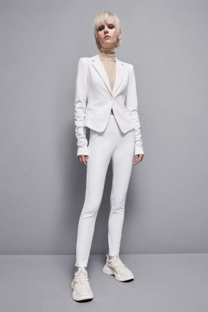 Patrizia Pepe Slim Pants Weiß | LBEXYS-153
